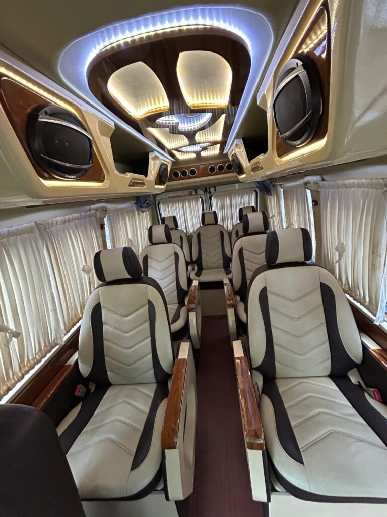 7 seat luxury tempo traveller in kochi luxury tempo traveller in kochi
